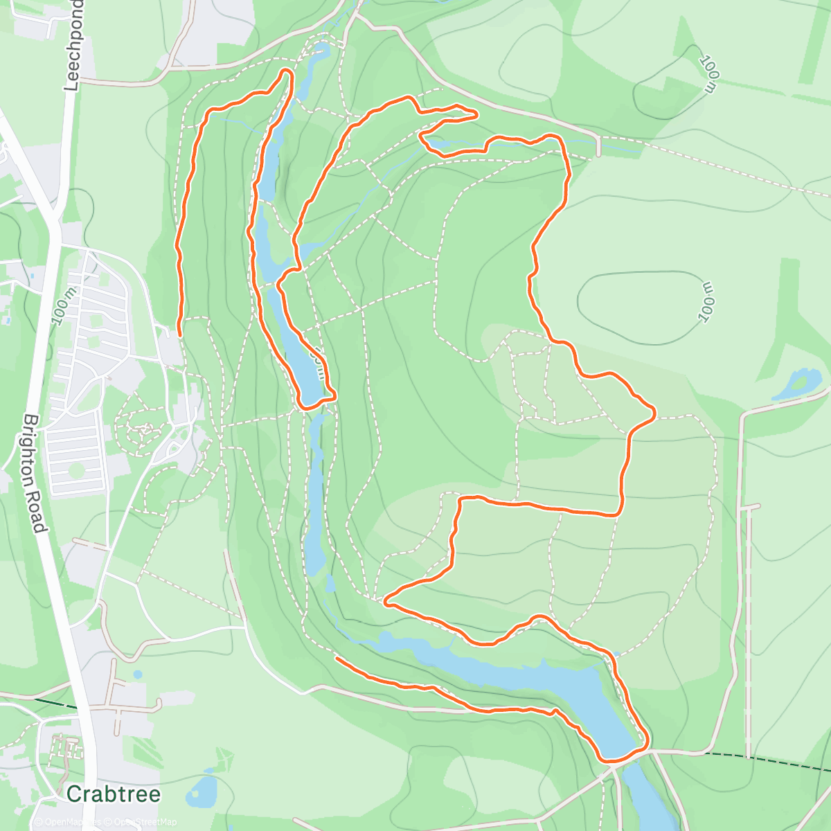 Map of the activity, 5k at Leonardslee Gardens