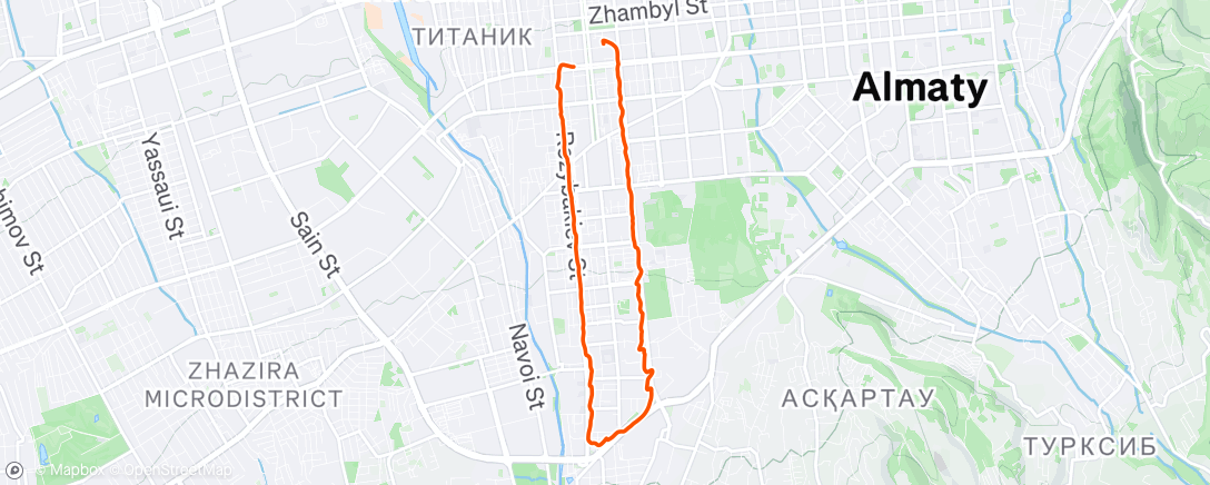 Map of the activity, Вечерняя пробежка. 11км