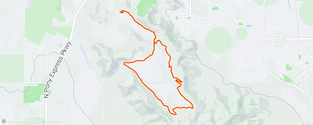 Map of the activity, Eagle Mountain