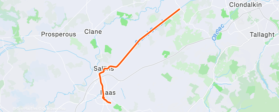 Карта физической активности (Morning Ride)