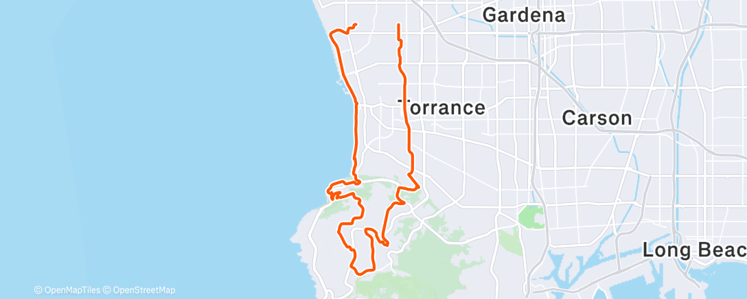 Карта физической активности (Morning Ride)