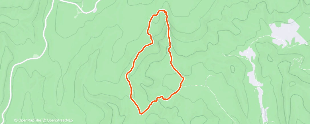 Map of the activity, Lunch Hike