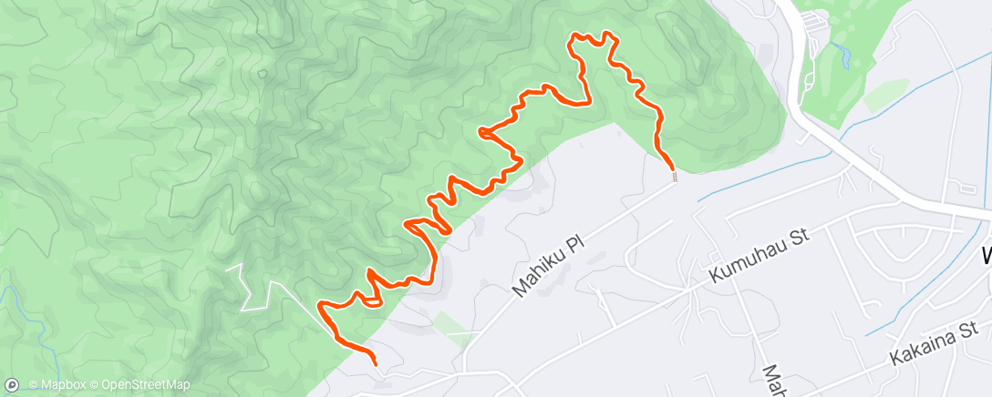 Mapa de la actividad, Ditch Trail Walk