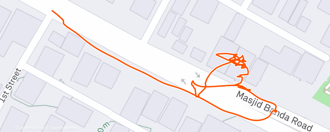 Map of the activity, It was awesome, but also.. it wasn't?