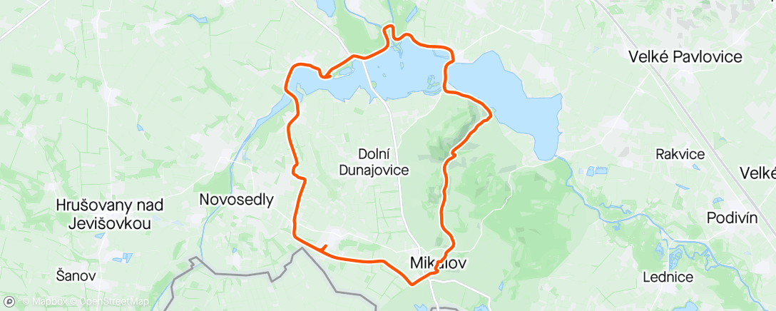 Map of the activity, Mikulov