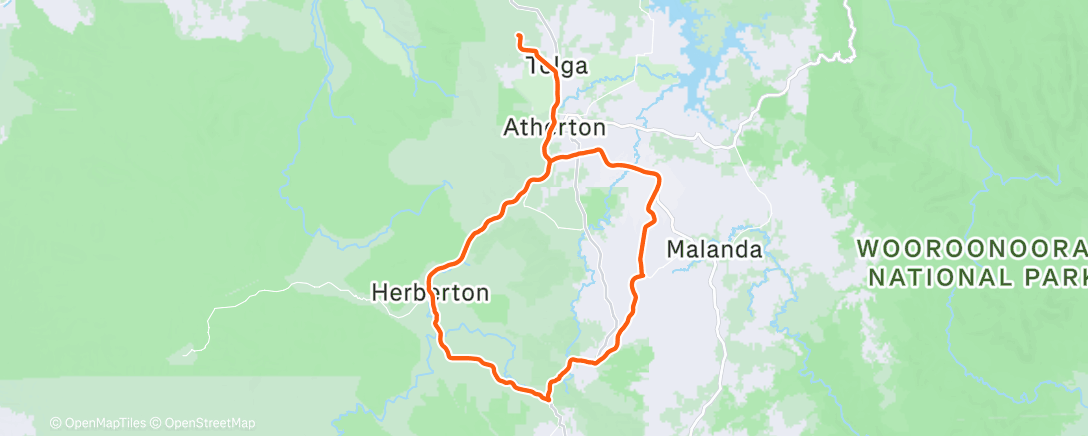 Карта физической активности (Morning Ride)