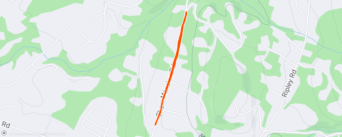Map of the activity, Morning Run