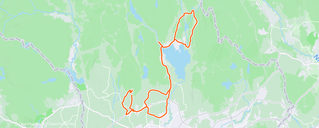 Map of the activity, Afternoon Ride