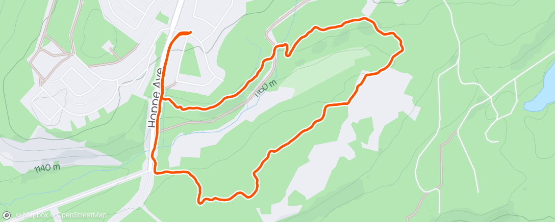 Map of the activity, Afternoon Trail Run ☀️