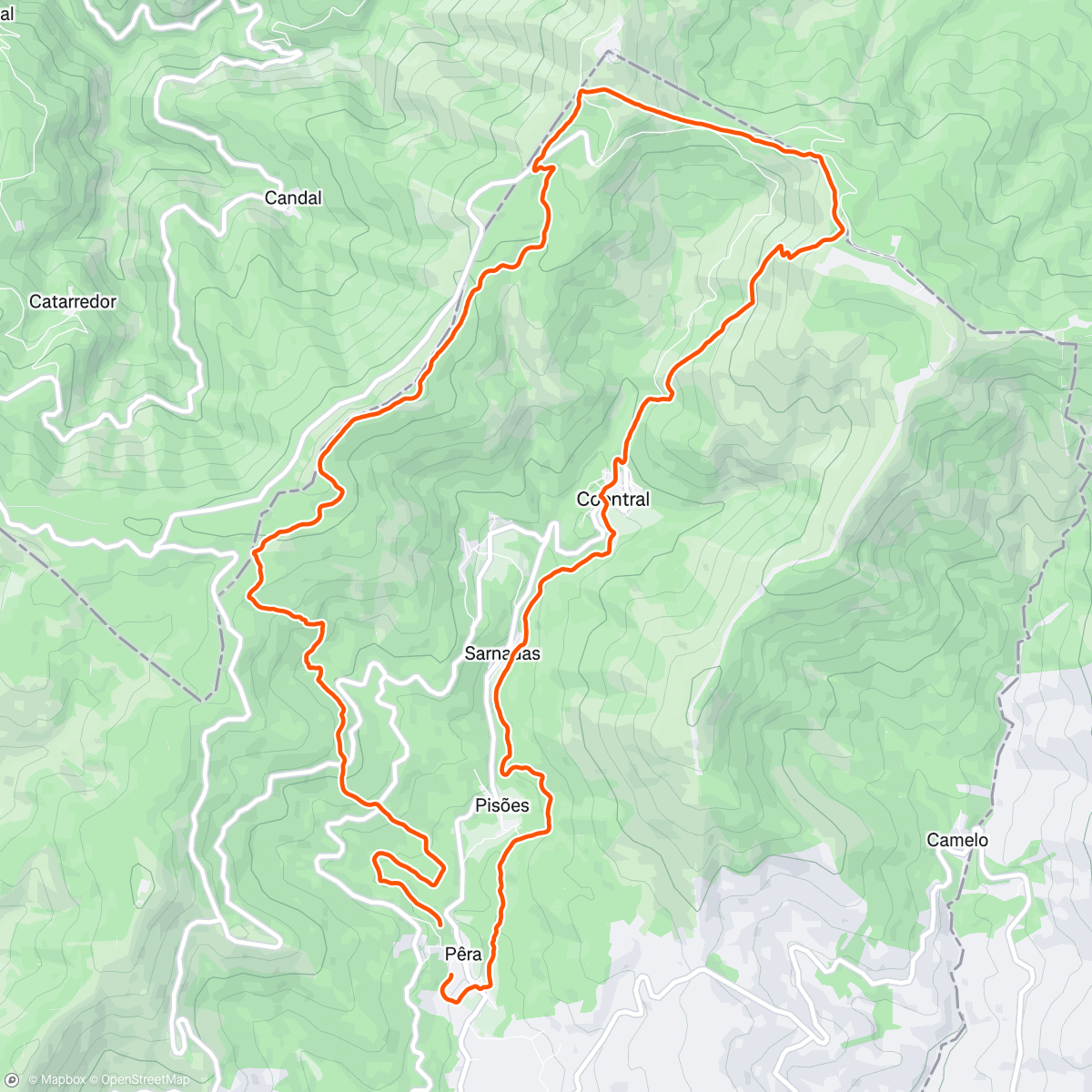 Map of the activity, Trilhos do Nevoeiro 2024