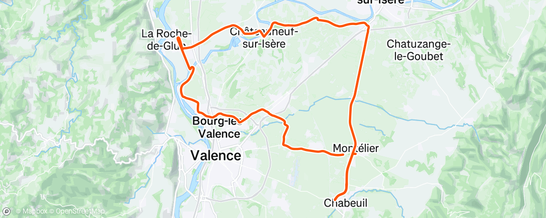 Map of the activity, Sortie vélo dans l'après-midi