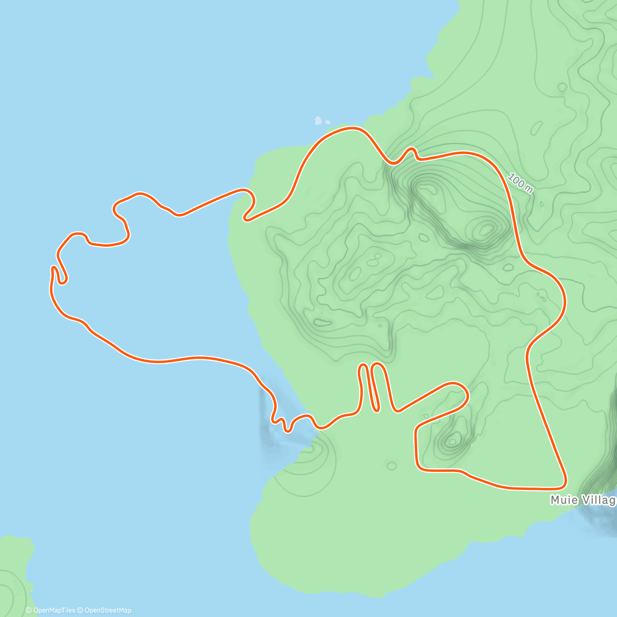 Map of the activity, Zwift - SST Bursts 6 on Volcano Flat in Watopia