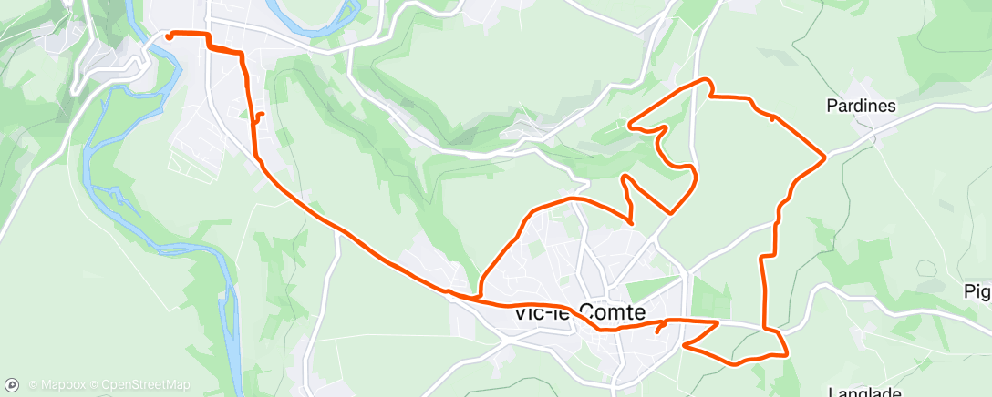 Map of the activity, École VTT