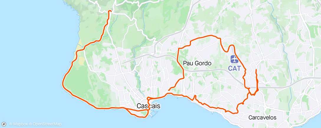 Map of the activity, Last Morning Ride in Cascais😎🥹