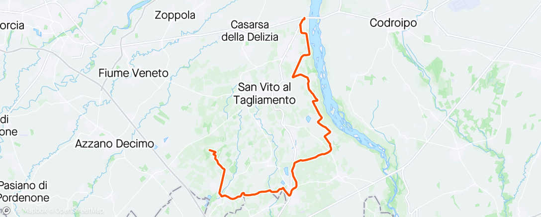 Map of the activity, Uscita pomeridiana