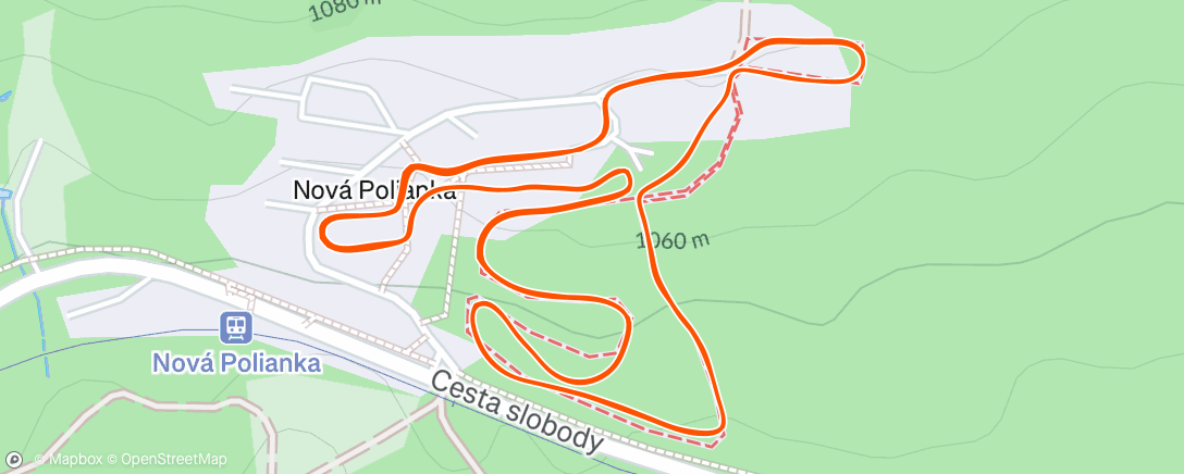 Map of the activity, ZBS - Nová Polianka ❄️🥈