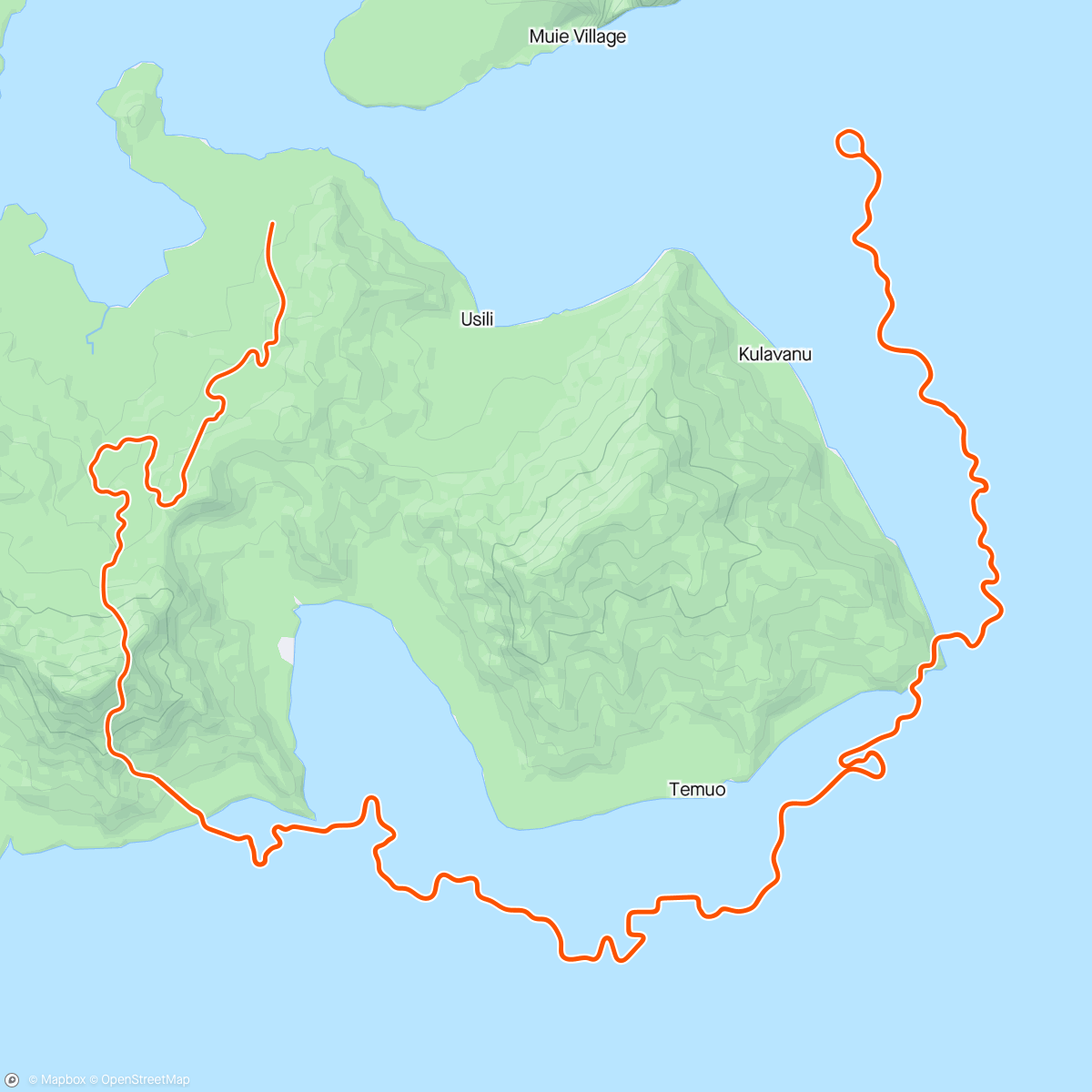 Map of the activity, Zwift - Coast Crusher in Watopia. Tilbake på rulla etter to uker i syden. Temperaturen ramla 25 gr. ila turen. 😁👍🚴‍♀️
