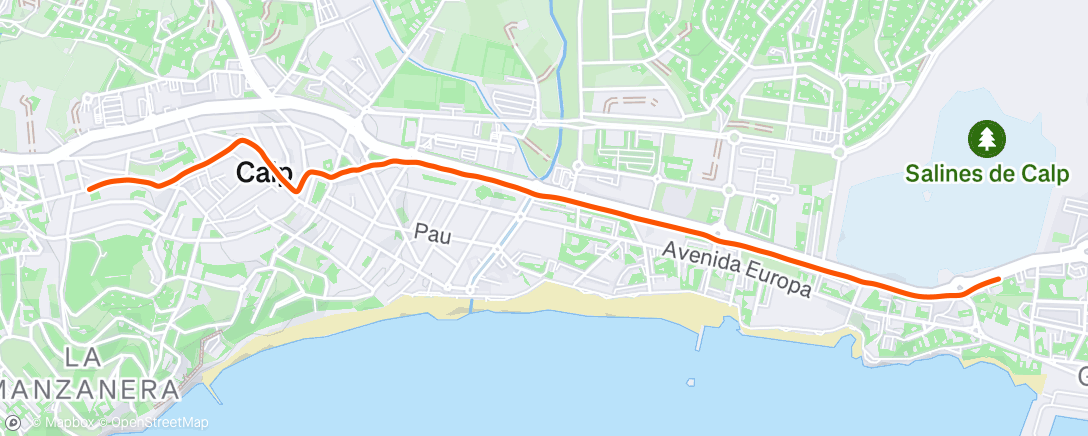 Map of the activity, Camminata mattutina