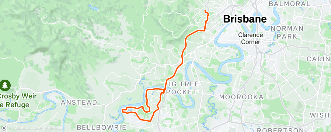 Map of the activity, Morning Ride