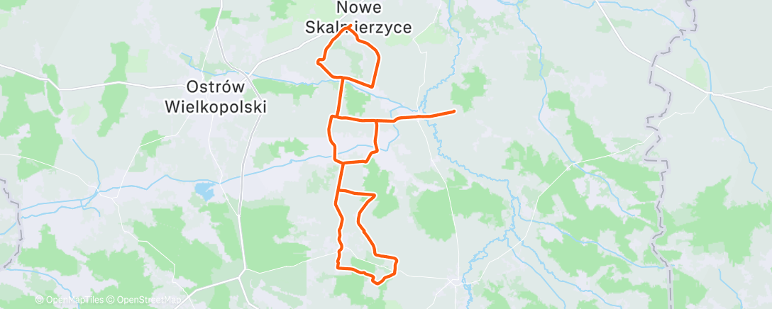 Map of the activity, Lunch Ride