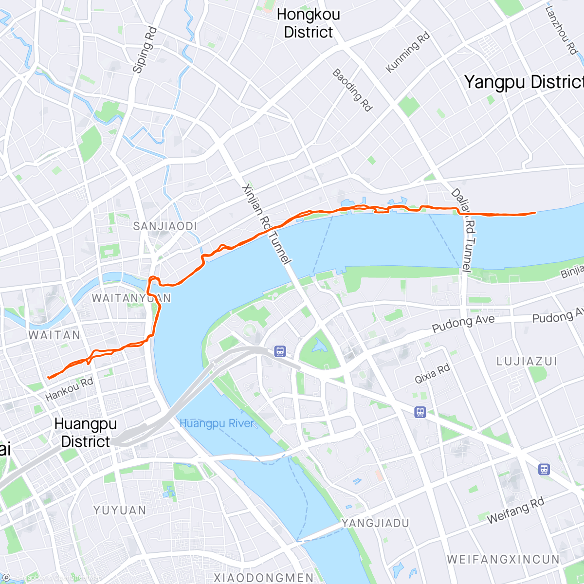 Map of the activity, Sightseeing Shanghai 🏙️☀️