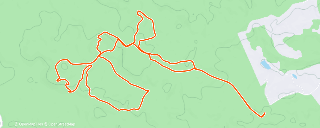 Map of the activity, Afternoon Mountain Bike Ride