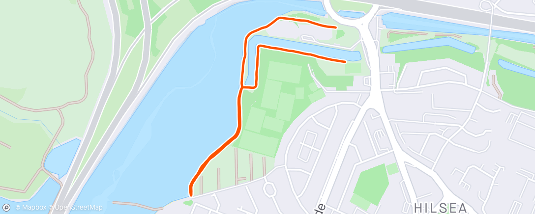 Karte der Aktivität „Run walk local Portsmouth”