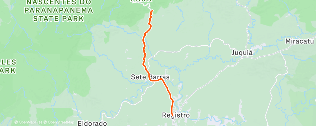 Map of the activity, Morning Ride