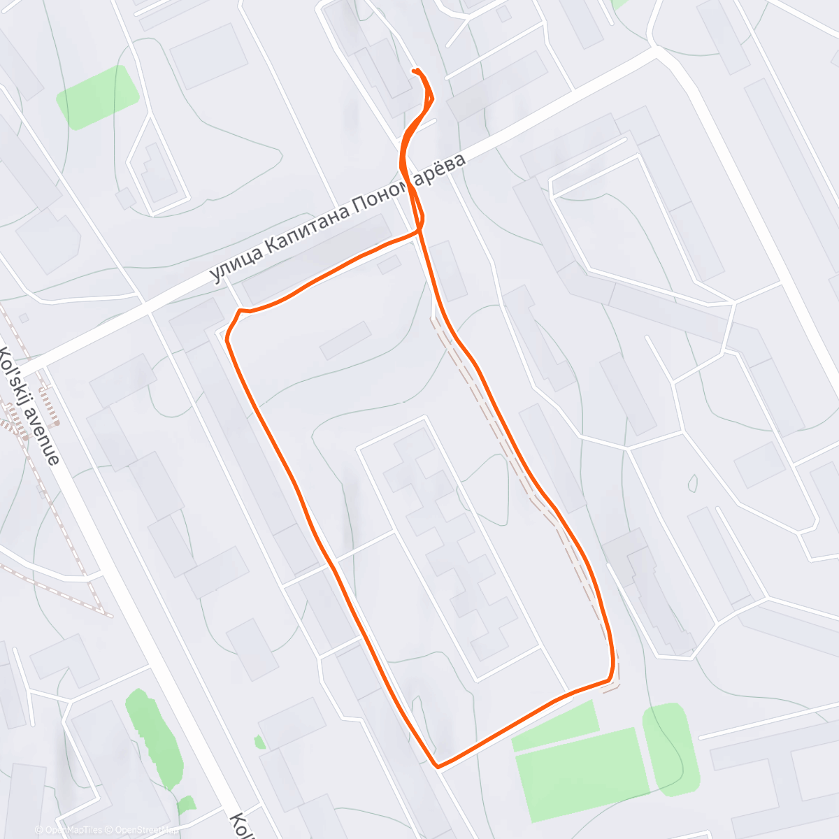 Map of the activity, Заминка после силовой🚶‍➡️