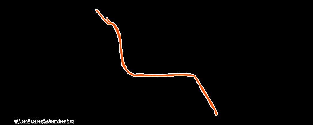 Map of the activity, Vánoční skialp