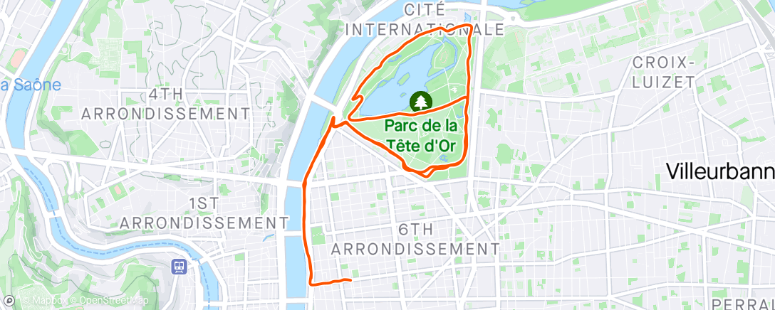 Map of the activity, Run venté - température parfaite