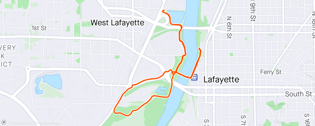 Map of the activity, Lafayette Trail Patrol 👮