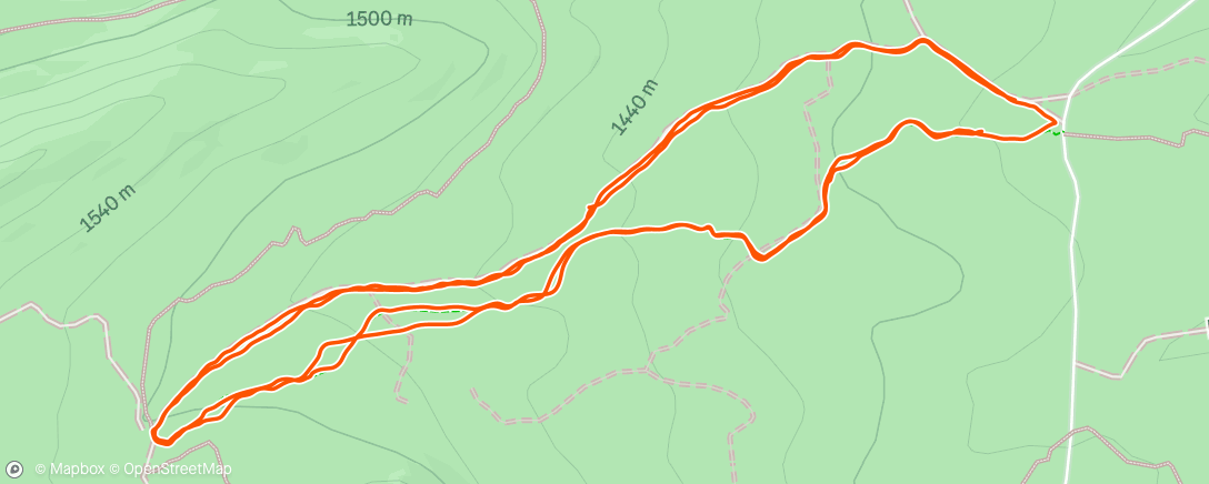 Map of the activity, Lower whoops laps