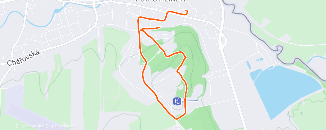 Map of the activity, Afternoon Walk