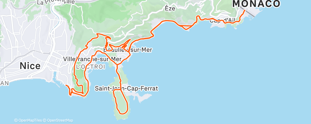 Mapa de la actividad (Lunch Ride)