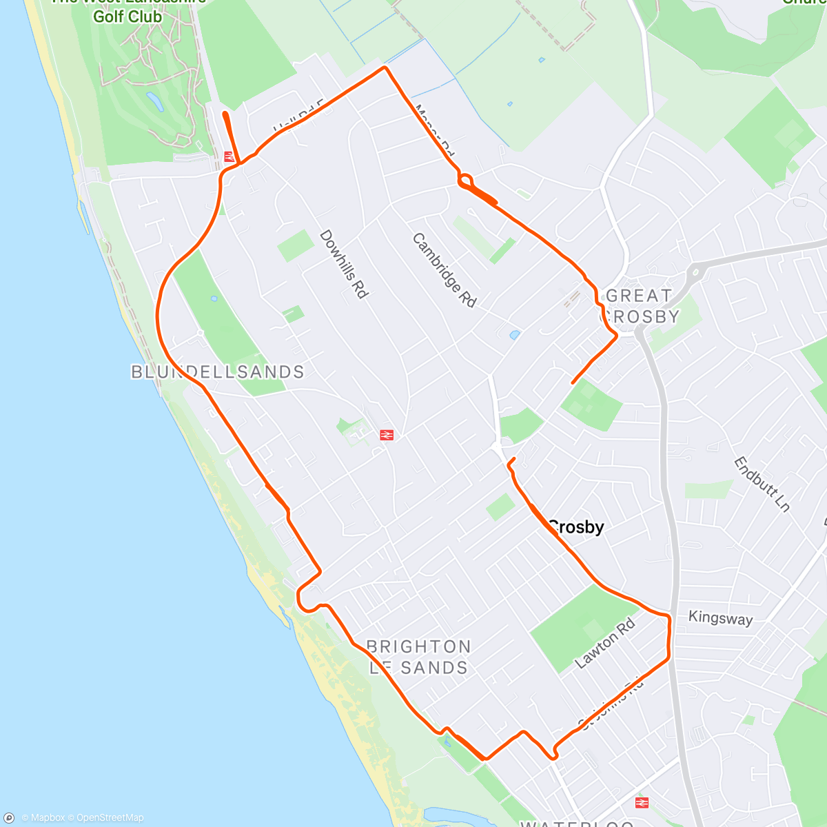 Map of the activity, Run club with Eloise