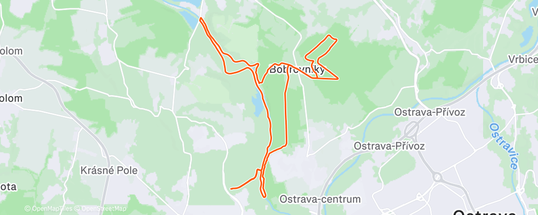 Карта физической активности (Lunch Ride)