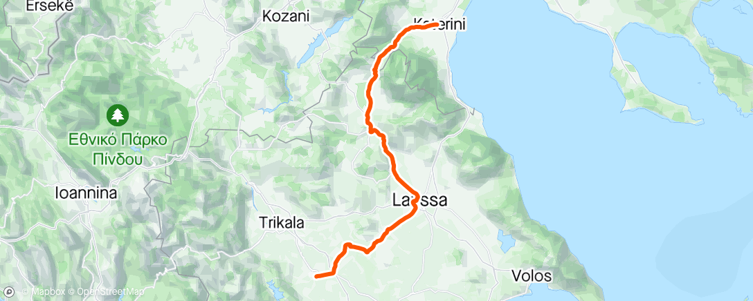 Map of the activity, Tour of Hellas 2nd stage.  No comment 🙈🙈🙈