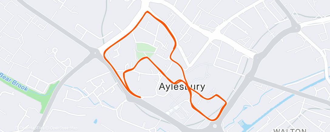 Map of the activity, VOAAC Boxing Day run