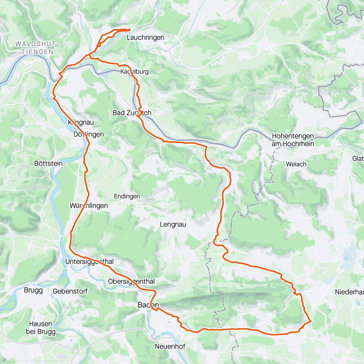 「RR 24/24 5-Täler-Runde plus Regensberg[S] und 18 Drückern」活動的地圖