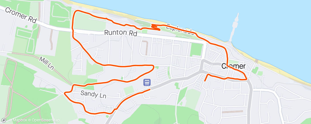 Map of the activity, Aiming for PB