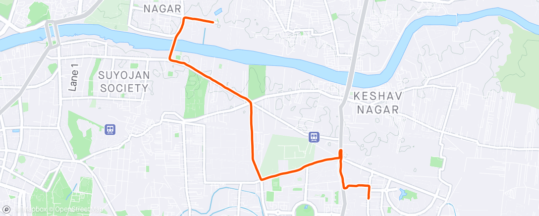Map of the activity, Ride back home. 24-Apr-2024.