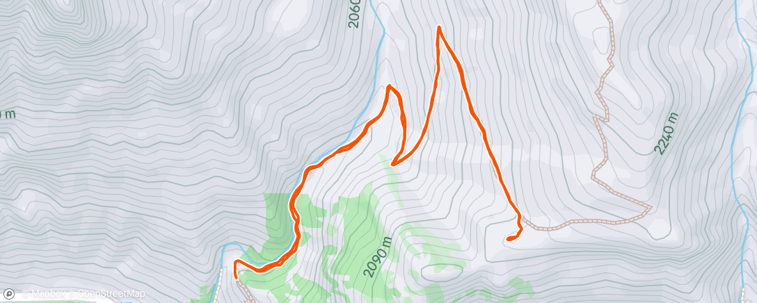 Map of the activity, Mill B overlook