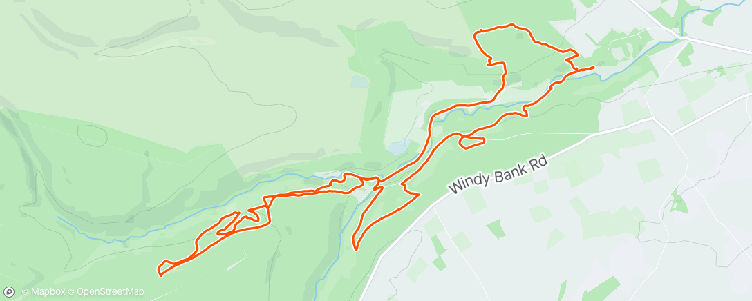 Map of the activity, First ride since dec with no pain.