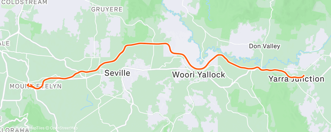 Карта физической активности (Afternoon Ride)