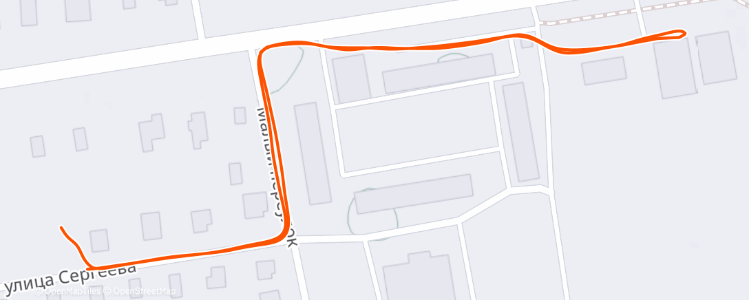 Map of the activity, Lunch Run