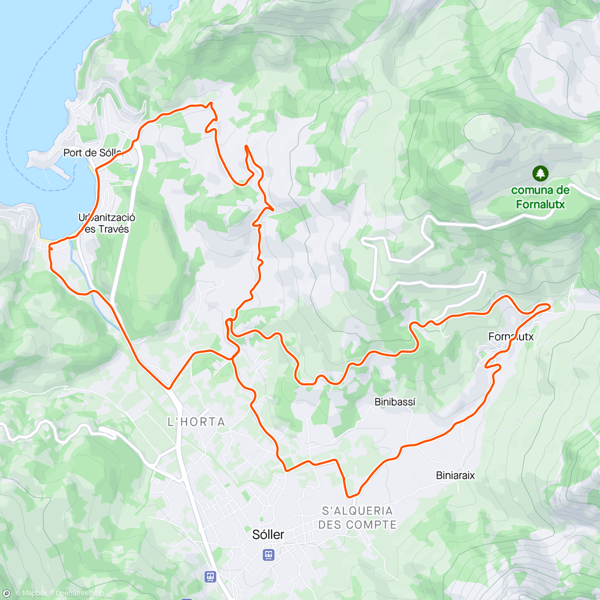 Map of the activity, Tour de Malle: the last ride
