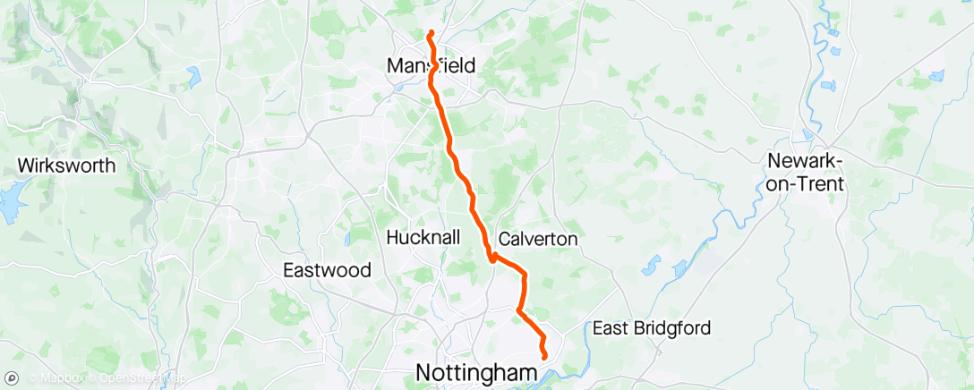 Map of the activity, Morning commute to Colwick