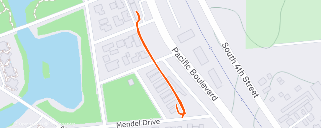 Map of the activity, Afternoon Walk