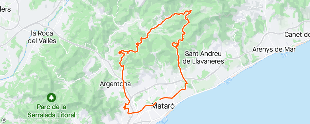 アクティビティ「MTB ride amb en Virolla」の地図